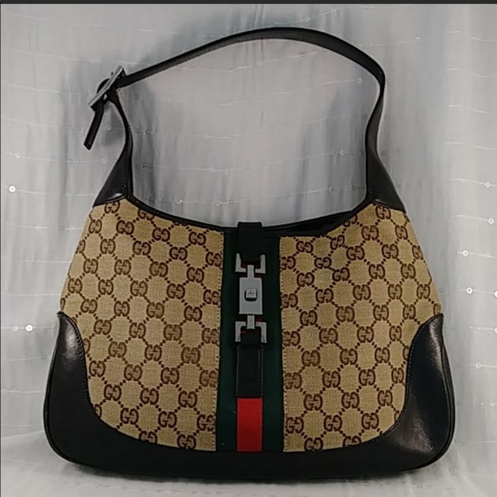 Vintage Gucci Jackie O GG Canvas Hobo bag
